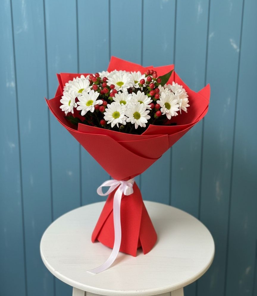 Букет цветов из: Хризантемы в Ловцы