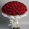 Букет 101 Красная роза Блэк Мэджик в Ловцы