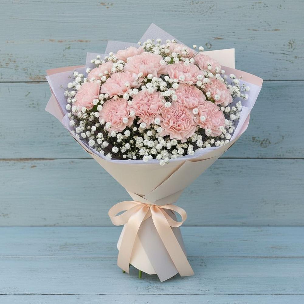 Букет цветов из: Гвоздики в Ловцы