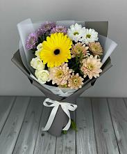 Букет цветов из:  Розы, Герберы и Хризантемы #REPLACE_PRED# Ловцы