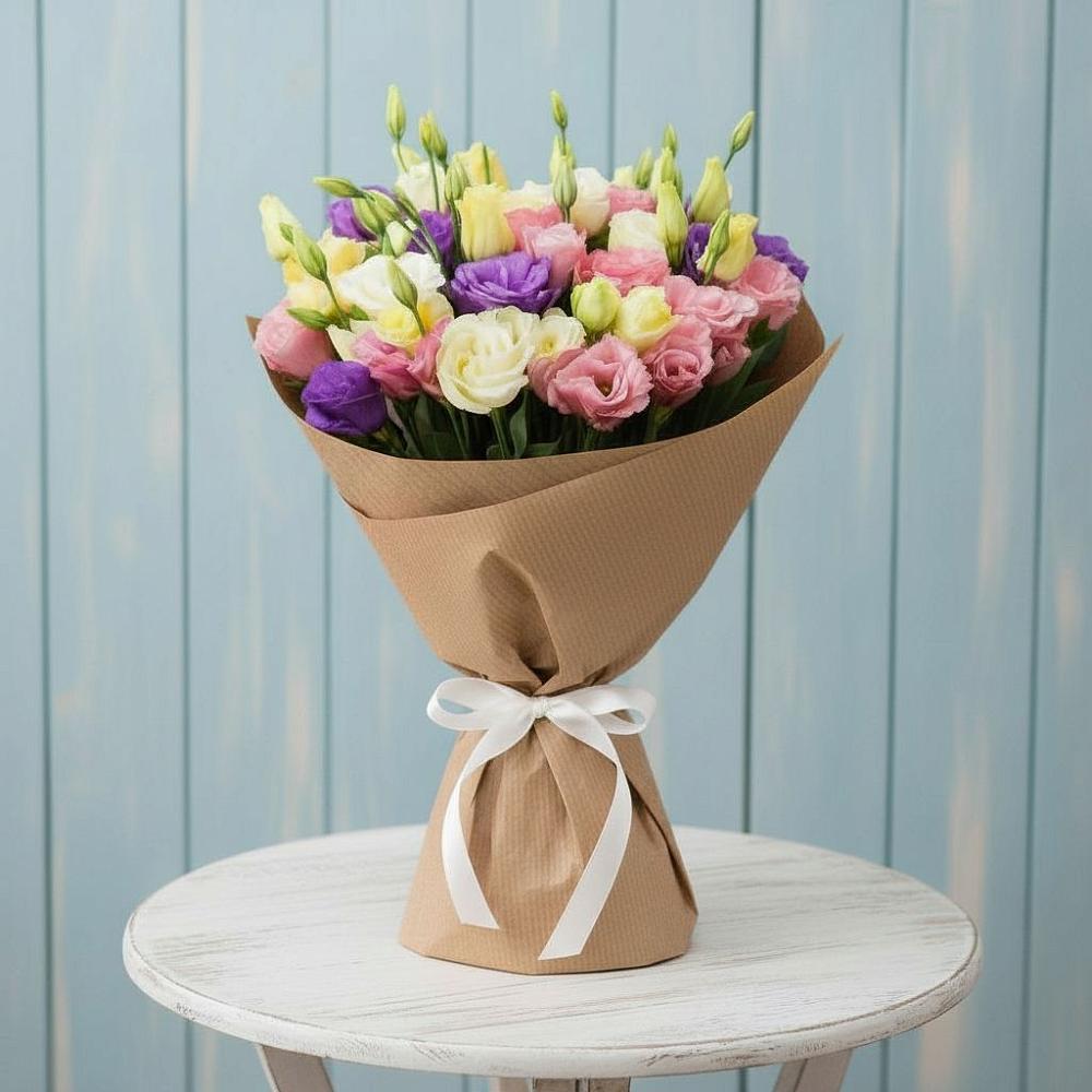 Букет цветов из: Лизиантусы в Ловцы