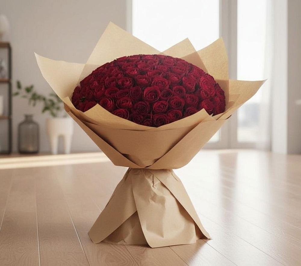 Букет 101 Красная роза в Ловцы