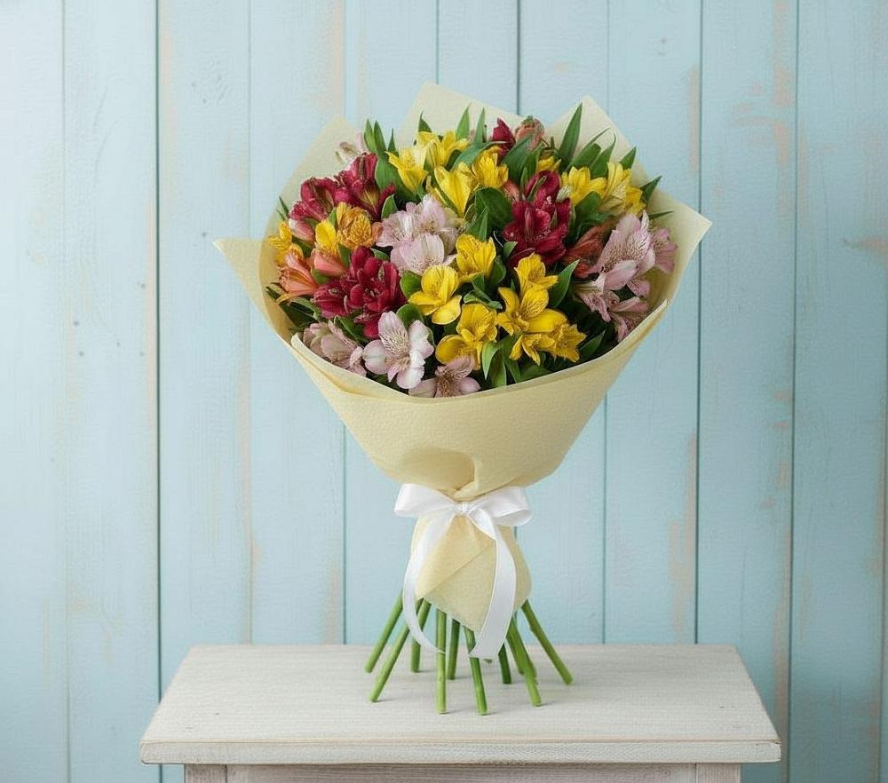 Букет цветов из: Альстромерии в Ловцы