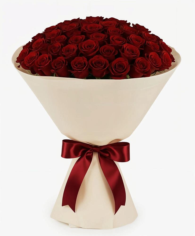 Букет 101 Бордовая роза Блэк Бакарра в Ловцы