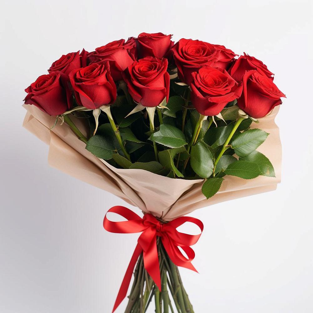 Букет 11 Красных роз Эдлесс Лав в Ловцы