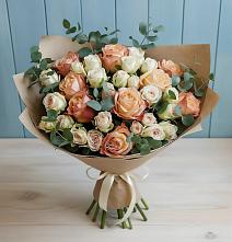 Букет цветов из:  Альстромерии и Розы #REPLACE_PRED# Ловцы