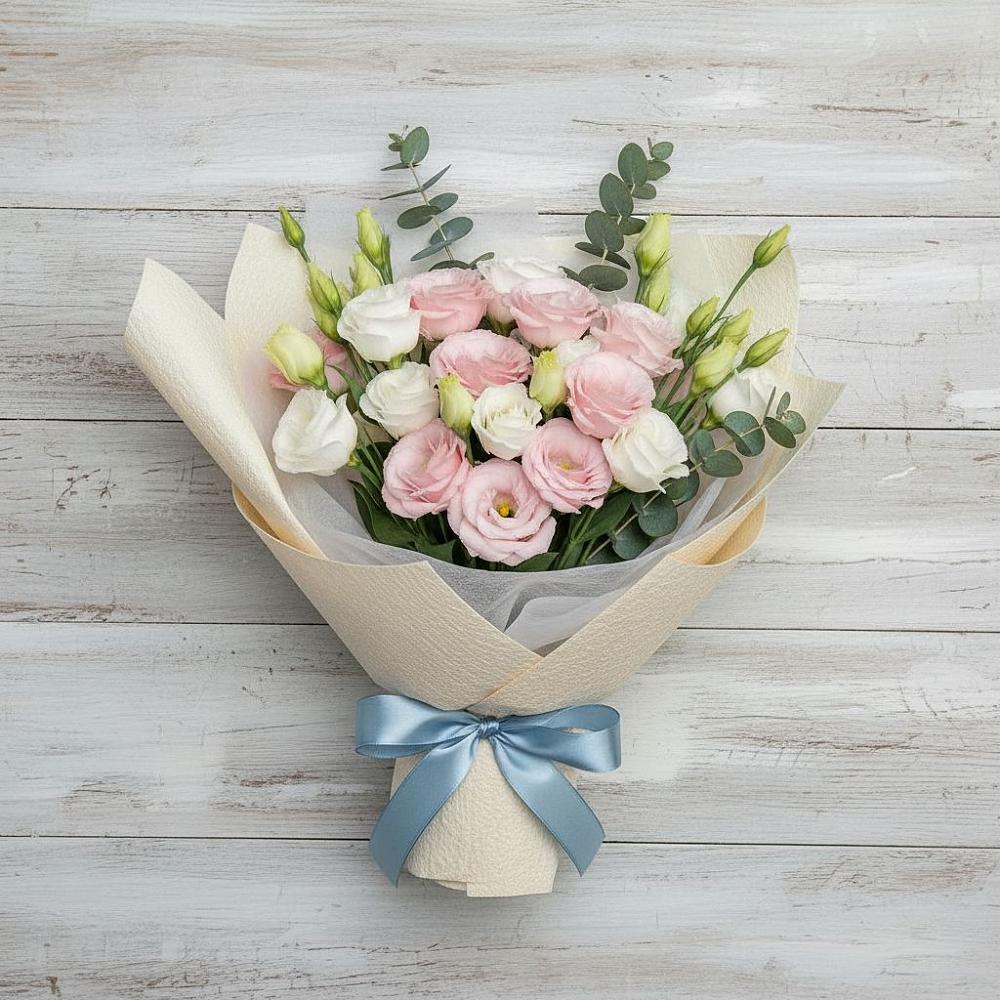 Букет цветов из: Лизиантусы в Ловцы